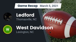 Recap: Ledford  vs. West Davidson  2021