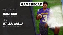 Recap: Hanford  vs. Walla Walla  2016