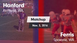 Matchup: Hanford  vs. Ferris  2016