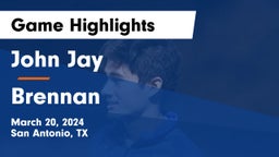 John Jay  vs Brennan  Game Highlights - March 20, 2024