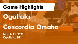 Ogallala  vs Concordia Omaha Game Highlights - March 11, 2023