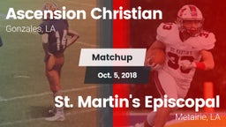 Matchup: Ascension Christian vs. St. Martin's Episcopal  2018