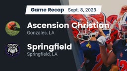 Recap: Ascension Christian  vs. Springfield  2023