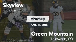 Matchup: Skyview  vs. Green Mountain  2016