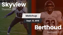 Matchup: Skyview  vs. Berthoud  2019