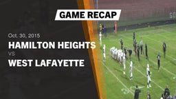 Recap: Hamilton Heights  vs. West Lafayette  2015