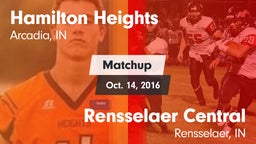 Matchup: Hamilton Heights vs. Rensselaer Central  2016