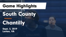 South County  vs Chantilly  Game Highlights - Sept. 3, 2019