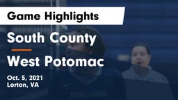 South County  vs West Potomac  Game Highlights - Oct. 5, 2021