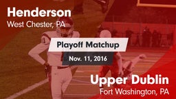 Matchup: Henderson High vs. Upper Dublin  2016