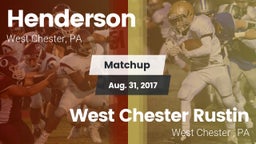 Matchup: Henderson High vs. West Chester Rustin  2017