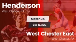 Matchup: Henderson High vs. West Chester East  2017