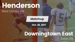 Matchup: Henderson High vs. Downingtown East  2017