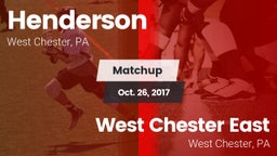 Matchup: Henderson High vs. West Chester East  2017