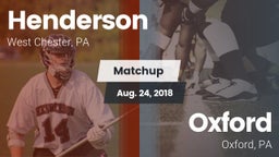 Matchup: Henderson High vs. Oxford  2018