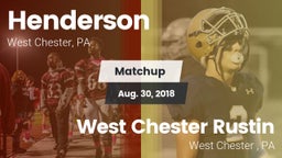 Matchup: Henderson High vs. West Chester Rustin  2018