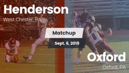 Matchup: Henderson High vs. Oxford  2019