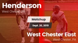 Matchup: Henderson High vs. West Chester East  2019