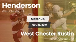 Matchup: Henderson High vs. West Chester Rustin  2019