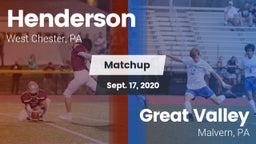 Matchup: Henderson High vs. Great Valley  2020