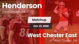 Matchup: Henderson High vs. West Chester East  2020
