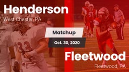 Matchup: Henderson High vs. Fleetwood  2020