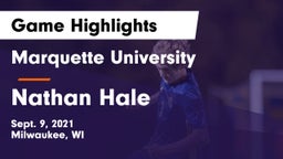 Marquette University  vs Nathan Hale  Game Highlights - Sept. 9, 2021