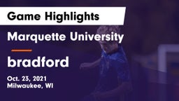 Marquette University  vs bradford Game Highlights - Oct. 23, 2021