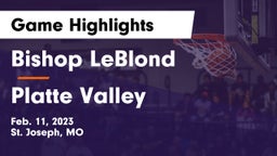 Bishop LeBlond  vs Platte Valley  Game Highlights - Feb. 11, 2023