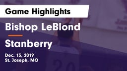 Bishop LeBlond  vs Stanberry  Game Highlights - Dec. 13, 2019