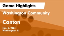 Washington Community  vs Canton  Game Highlights - Jan. 5, 2024