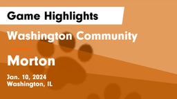 Washington Community  vs Morton  Game Highlights - Jan. 10, 2024