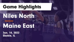 Niles North  vs Maine East  Game Highlights - Jan. 14, 2022