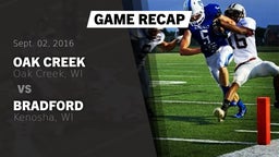 Recap: Oak Creek  vs. Bradford  2016