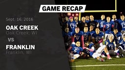Recap: Oak Creek  vs. Franklin  2016