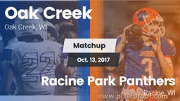 Matchup: Oak Creek High vs. Racine Park Panthers  2017