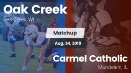 Matchup: Oak Creek High vs. Carmel Catholic  2018
