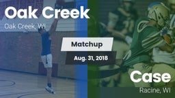 Matchup: Oak Creek High vs. Case  2018