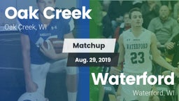 Matchup: Oak Creek High vs. Waterford  2019