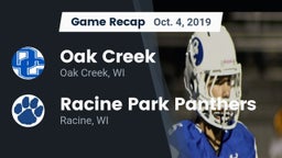 Recap: Oak Creek  vs. Racine Park Panthers  2019