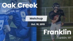 Matchup: Oak Creek High vs. Franklin  2019