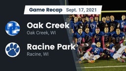 Recap: Oak Creek  vs. Racine Park  2021