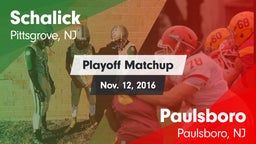 Matchup: Schalick  vs. Paulsboro  2016