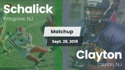 Matchup: Schalick  vs. Clayton  2018