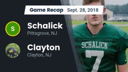 Recap: Schalick  vs. Clayton  2018