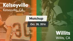 Matchup: Kelseyville High vs. Willits  2016