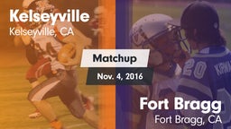 Matchup: Kelseyville High vs. Fort Bragg  2016