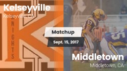 Matchup: Kelseyville High vs. Middletown  2017