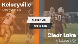 Matchup: Kelseyville High vs. Clear Lake  2017