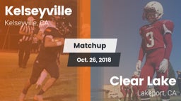 Matchup: Kelseyville High vs. Clear Lake  2018